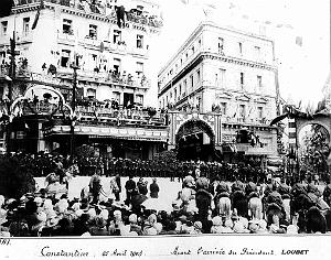 2805- Constantine - Place de la Breche - Visite President Loubet - 1903